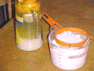 Kefir d'eau à l'orange et Kefir de lait après filtration